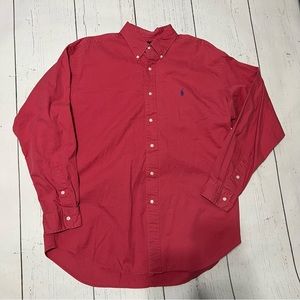 Vintage Polo Ralph Lauren The Blaire Button Down Shirt Red Size Large